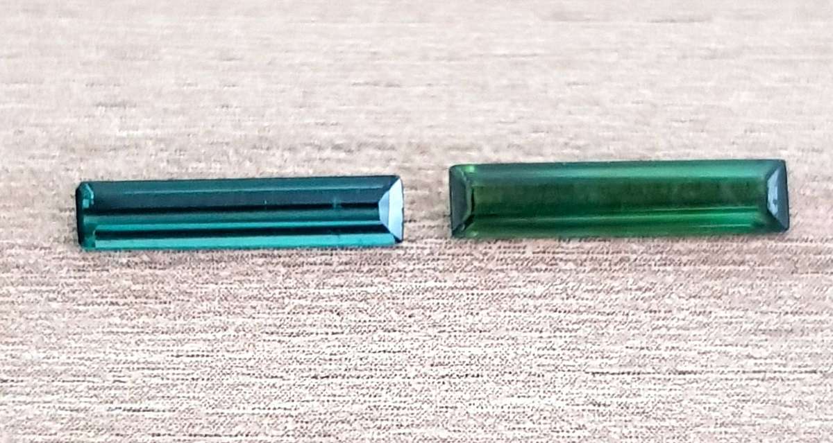 1.80ct Blue/Green Tourmaline VS Baguette Natural Gemstone