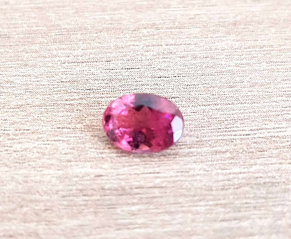 Pink Tourmaline 0.72Ct. Oval Cut Natural Unheated Gemstone