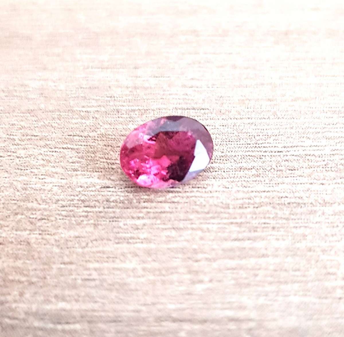 Pink Tourmaline 0.72Ct. Oval Cut Natural Unheated Gemstone