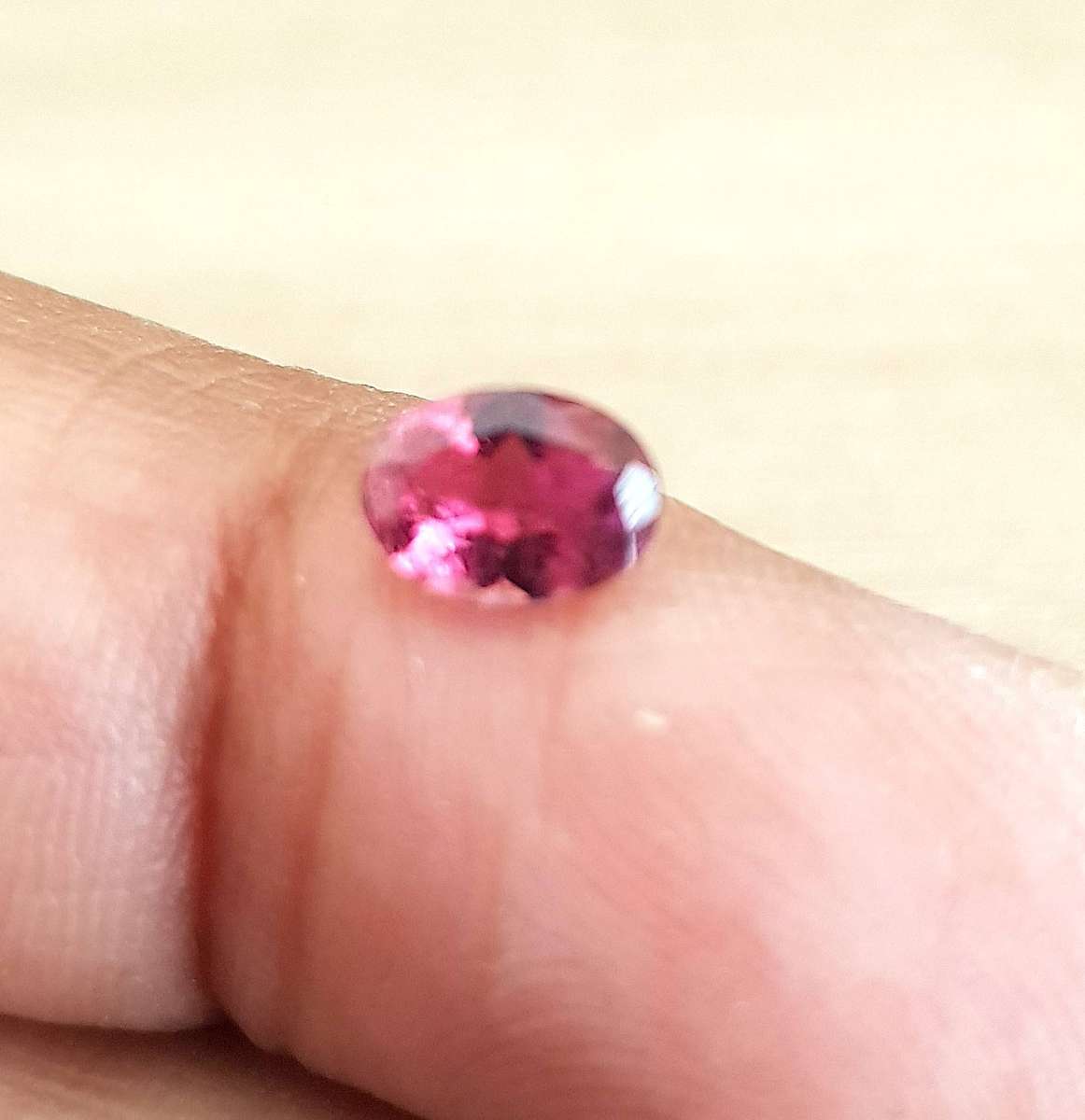 Pink Tourmaline 0.72Ct. Oval Cut Natural Unheated Gemstone