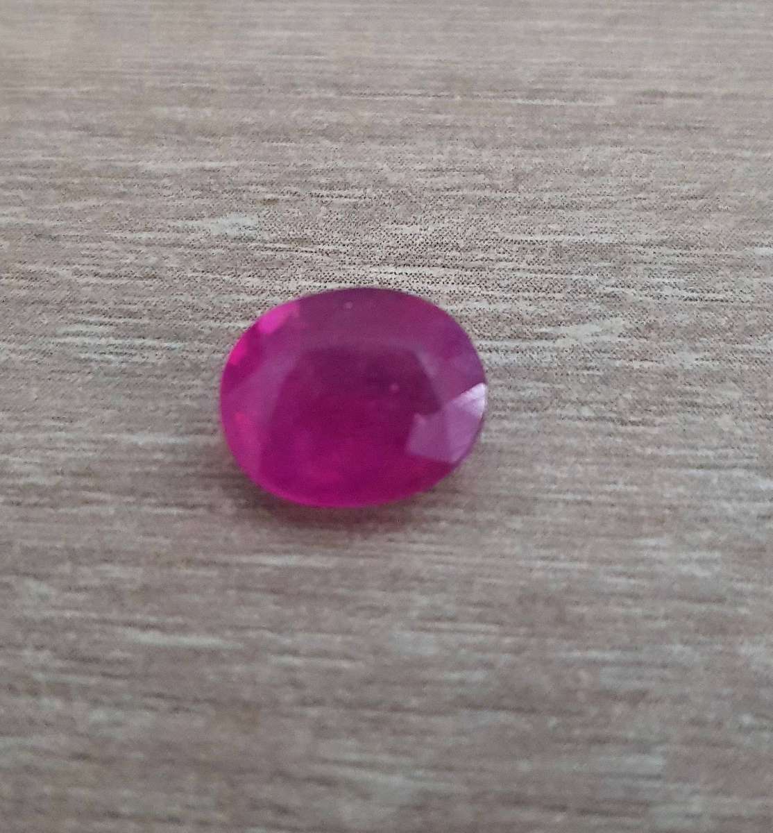 3.51Ct. Ruby Oval Facet Reddish Pink Sparkling & Good Color! Madagascar
