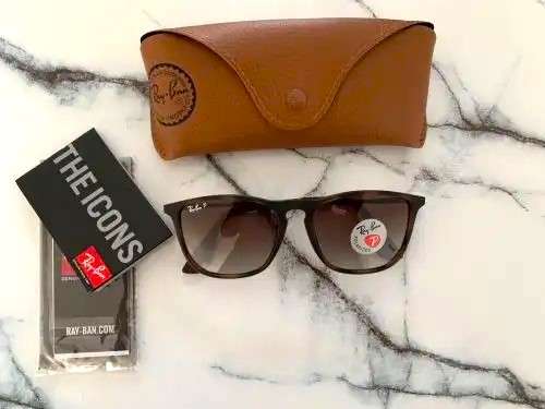 Ray-Ban Original RB4187 Chris  **Polarized** Tortoise/Brown Lens