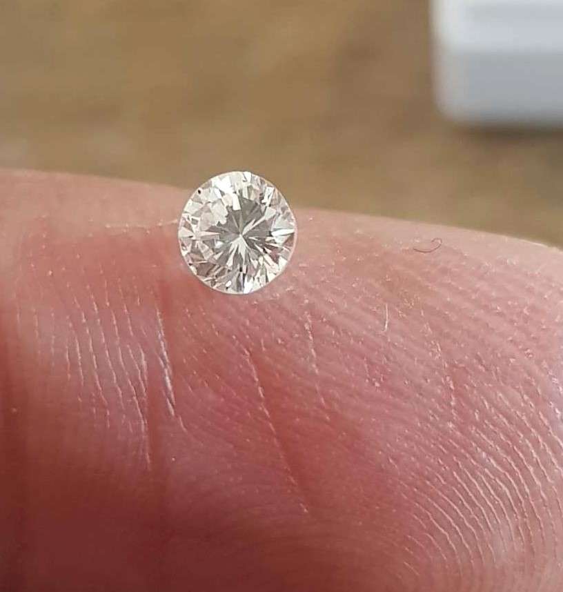 0.28Cts Diamond**Certified** D/SI3 Natural Loose White Cut Natural