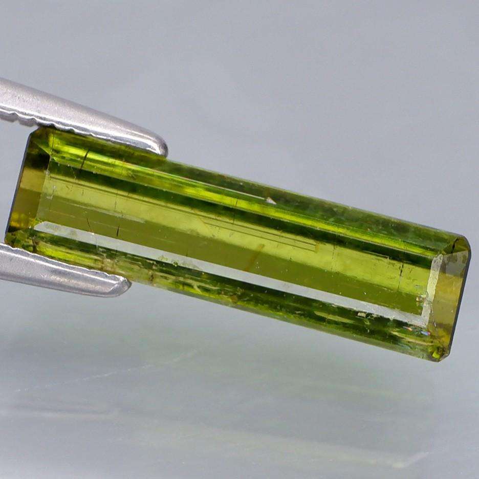 1.82Ct.  Tourmaline Green Color Emerald Cut Unheated Mozambique Natural Gemstone