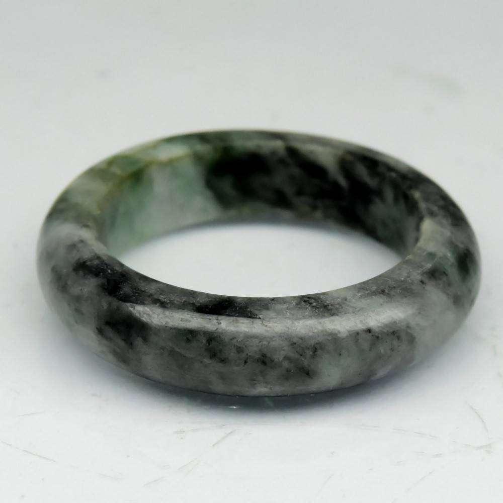15.32ct Green Jade Ring - Untreated Myanmar Gem Ring Size 7 Natural
