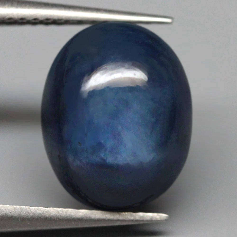 4.50Cts Sapphire 6 Rays Deep Blue Cabochon Natural Perfect Sharp**Unheated**