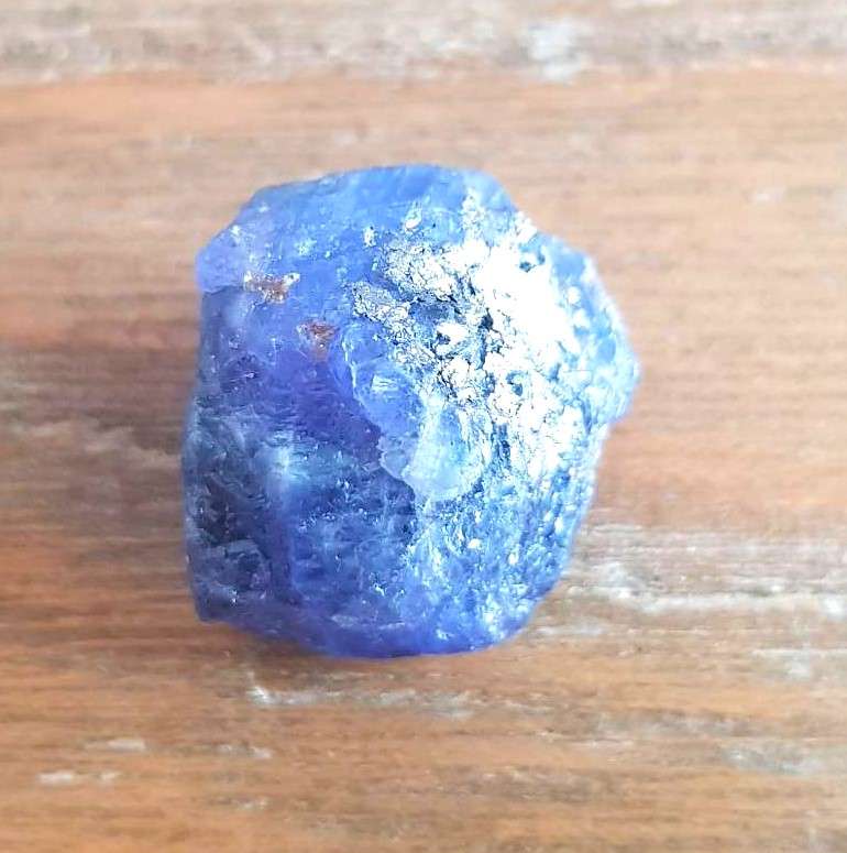 TANZANITE 43.64Cts. NATURAL VIOLET BLUE  ROUGH