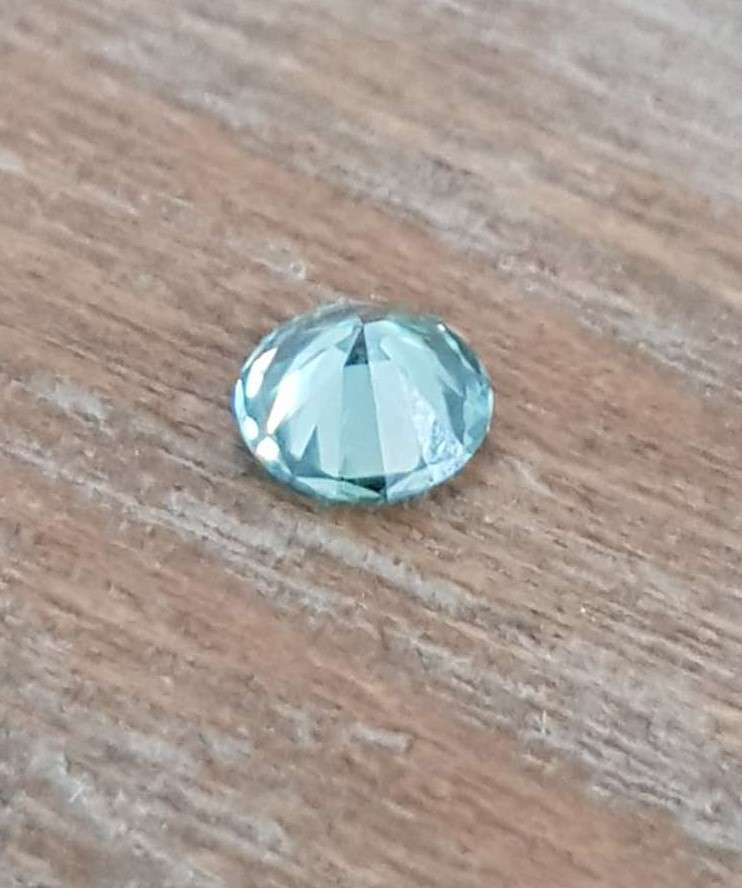 MOISSANITE Peacock Blue 1CT  VVSI  ROUND **GRA Certified **BRILLIANT CUT