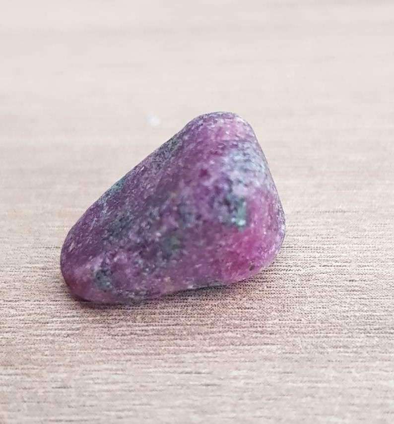 14.35Ct.  Ruby Zoisite Rough Top Purplish Red Natural