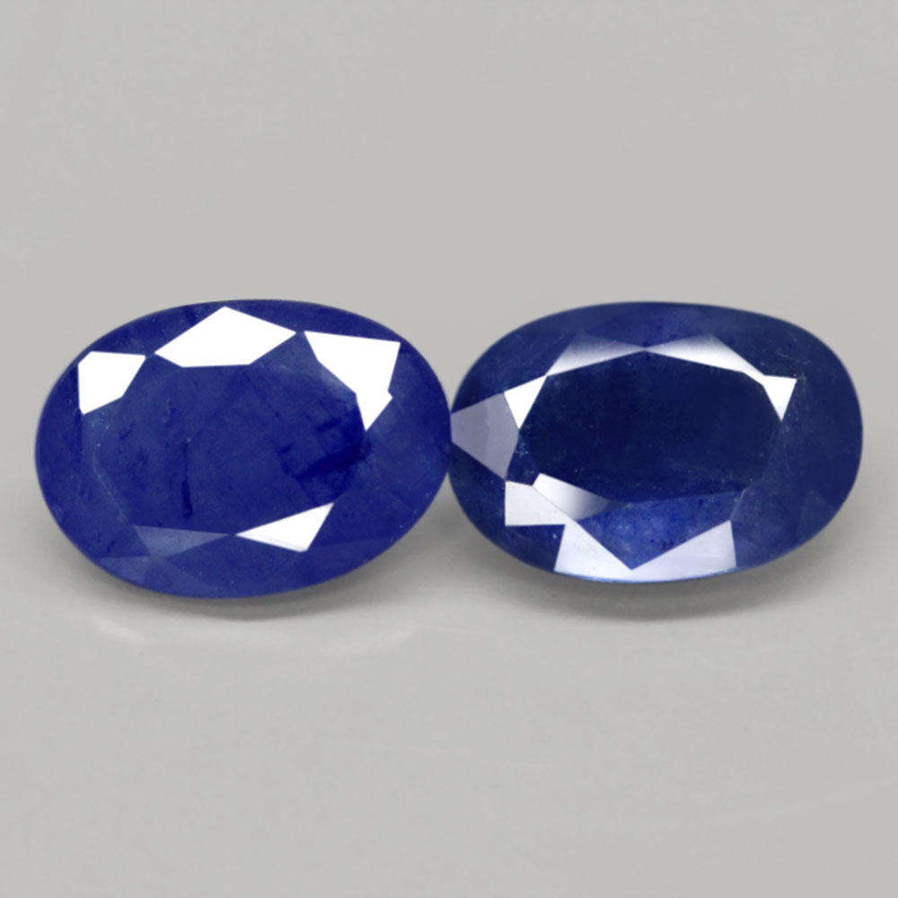 1.77Ct. Sapphire Cornflower Blue Oval **PAIR**Heated Mozambique Great