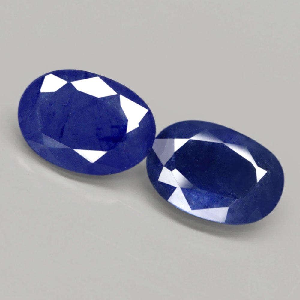 1.77Ct. Sapphire Cornflower Blue Oval **PAIR**Heated Mozambique Great