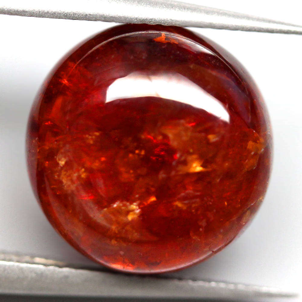 9.54Ct.  Spessartine Garnet Orange Red Cabochon Unheated Namibia Natural Gemstone