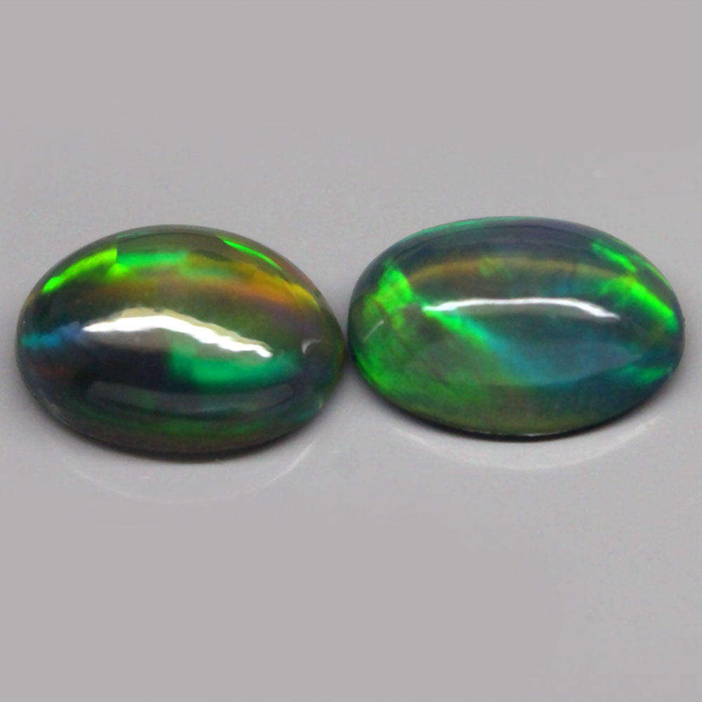 1.01Ct. Opal Oval Cabochon Multi Colors Glittering Rainbow 3D Ethiopian Gemstone