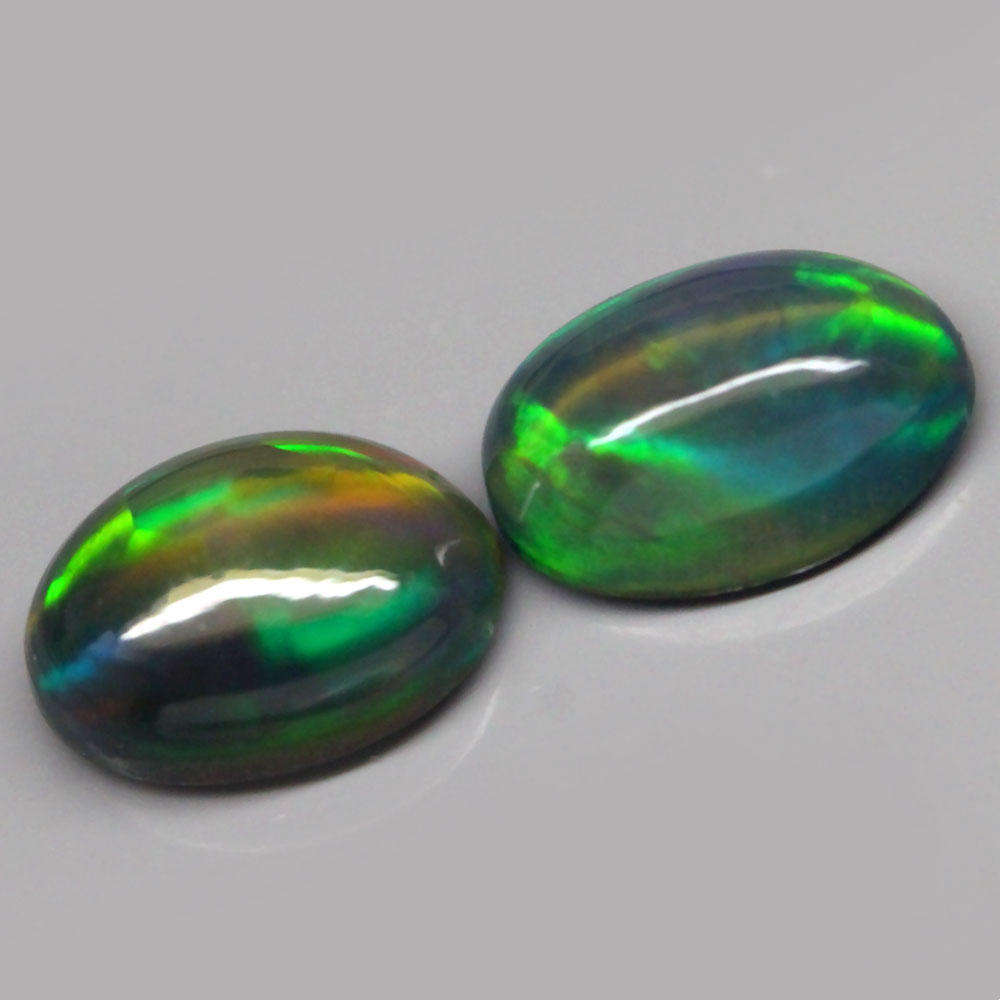 1.01Ct. Opal Oval Cabochon Multi Colors Glittering Rainbow 3D Ethiopian Gemstone