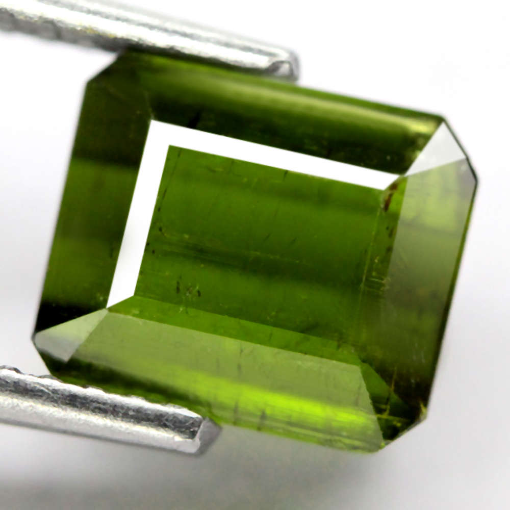 2.72Ct.  Tourmaline Green Emerald Cut Untreated Natural Gemstone