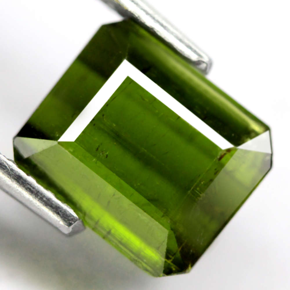 2.72Ct.  Tourmaline Green Emerald Cut Untreated Natural Gemstone