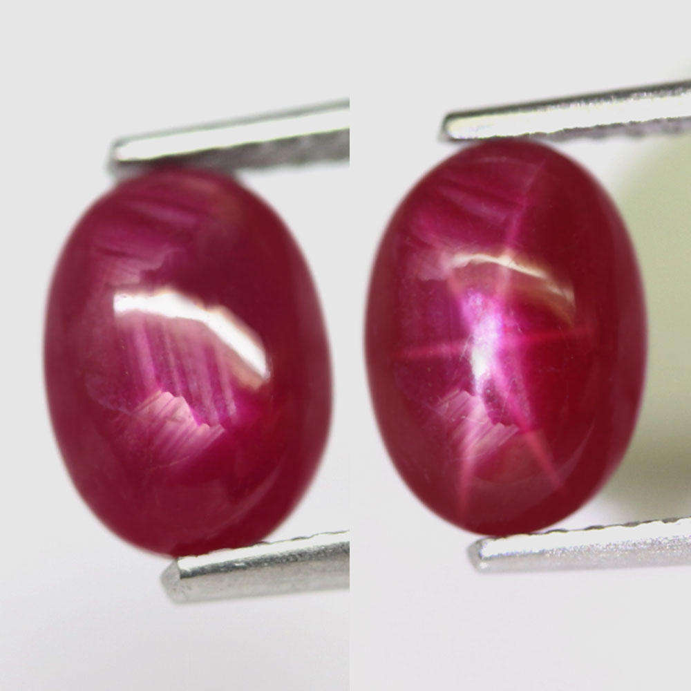 1.01Ct. Ruby Star 6 Ray Top Red  Oval Cabochon Mozambique Amazing!Gemstone