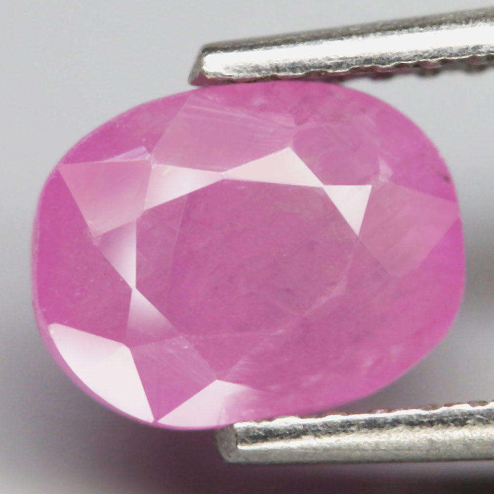 1.78Ct.  Ruby Pink Oval Facet Normal Heated Winza,Tanzania Natural Gemstone