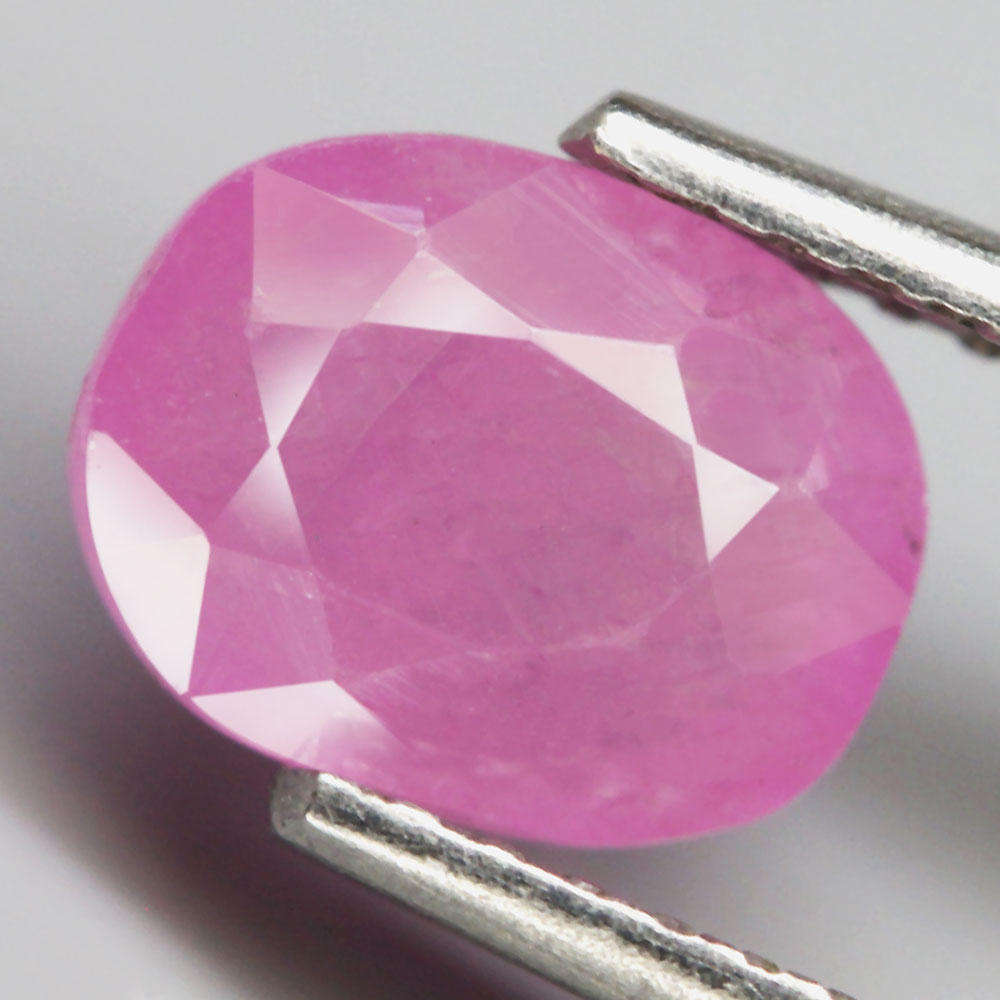 1.78Ct.  Ruby Pink Oval Facet Normal Heated Winza,Tanzania Natural Gemstone