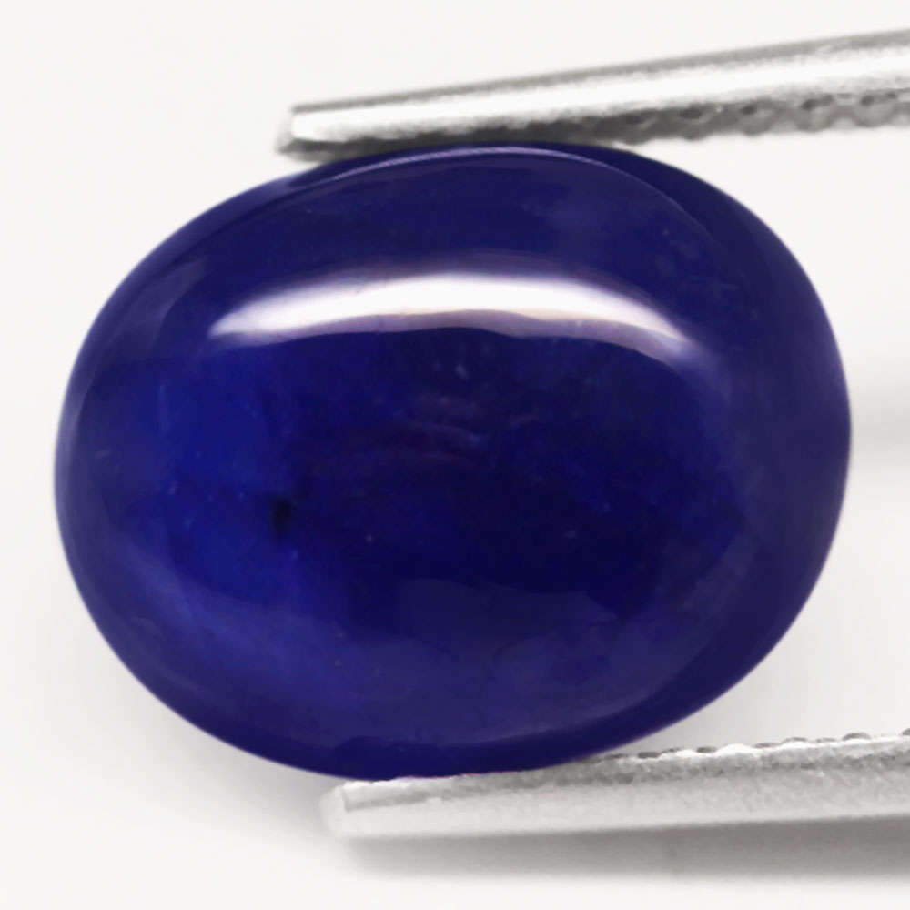 6.52Ct. Sapphire Blue Oval Cabochon Heated Heated Mozambique Natural Gemstone
