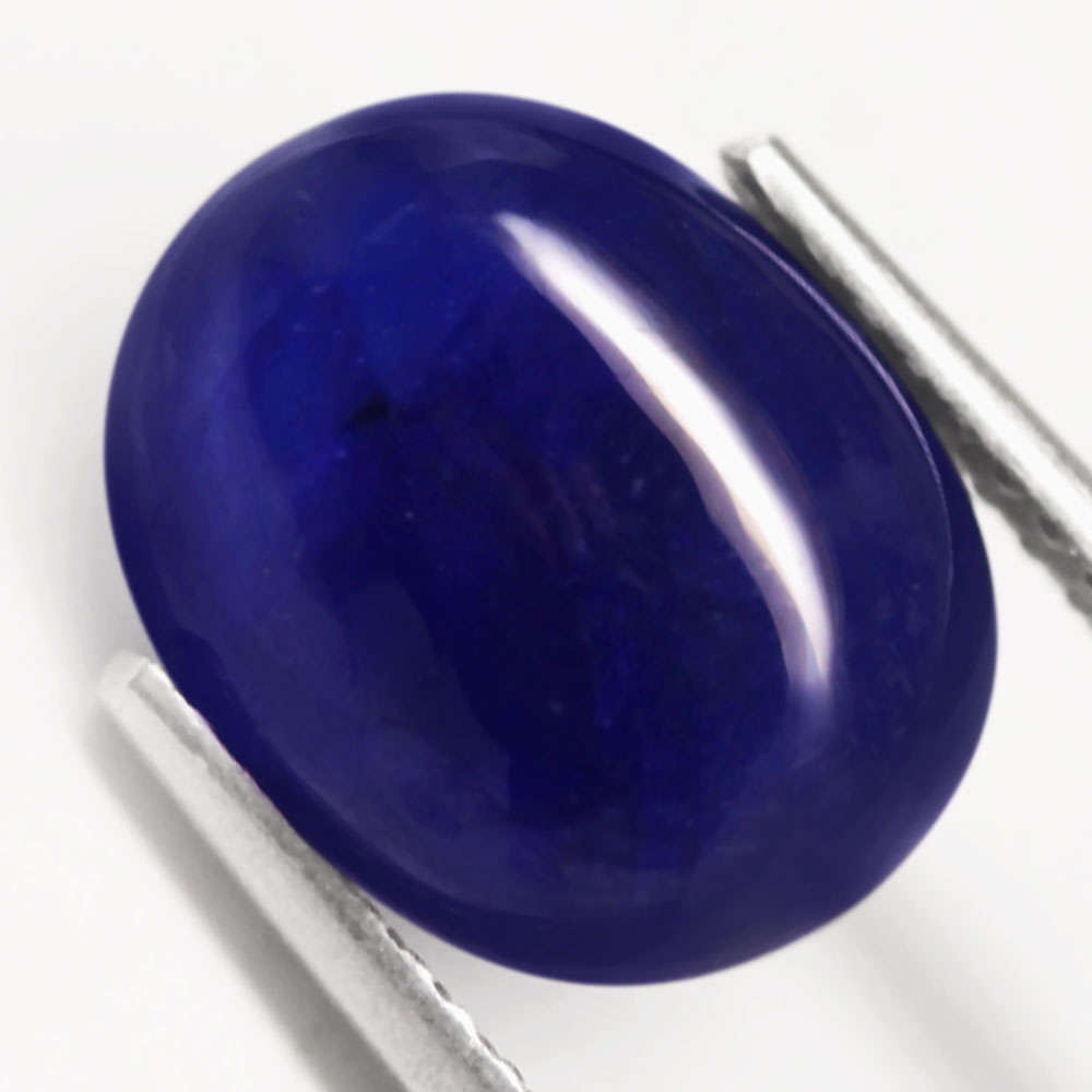 6.52Ct. Sapphire Blue Oval Cabochon Heated Heated Mozambique Natural Gemstone