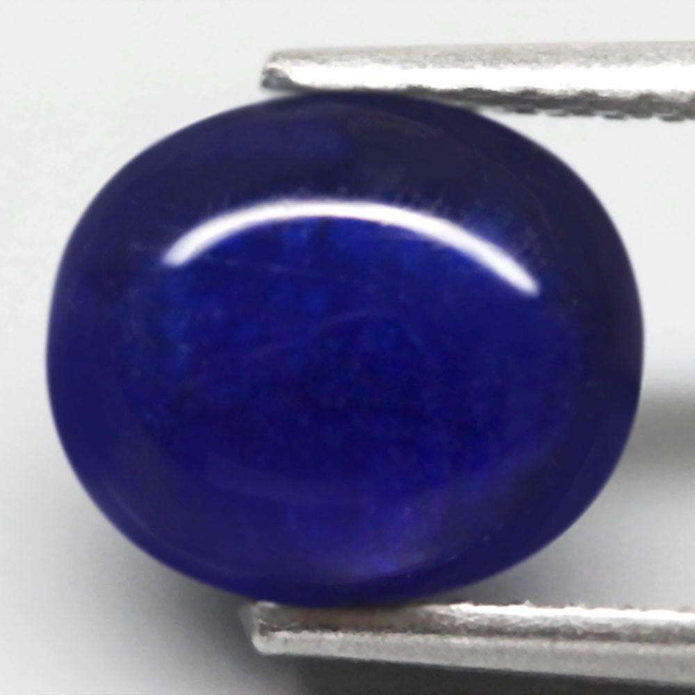 2.78Ct.  Sapphire Blue Oval Cabochon Normal Heated Mozambique Natural Gemstone