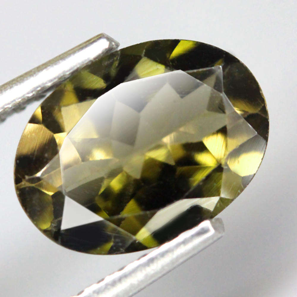 1.55Ct. Tourmaline Green Color Oval Facet Unheated  Natural