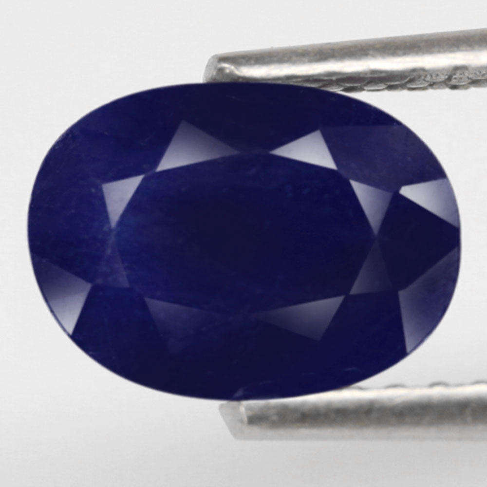 2.03Ct. Sapphire Blue Color Oval Facet Normal Heated Natural Gemstone