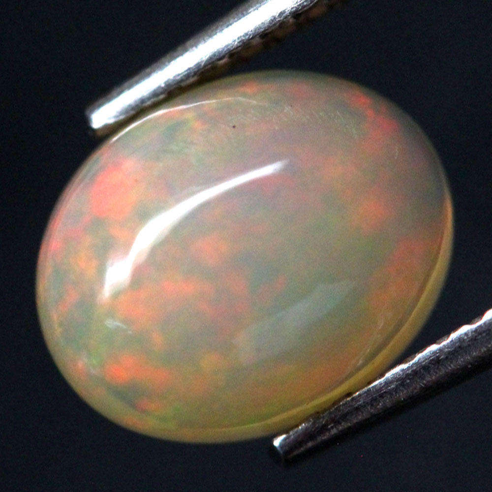 1.51Ct.  Opal Multi Colors Oval Cabochon Untreated Welo, Ethiopian Natural