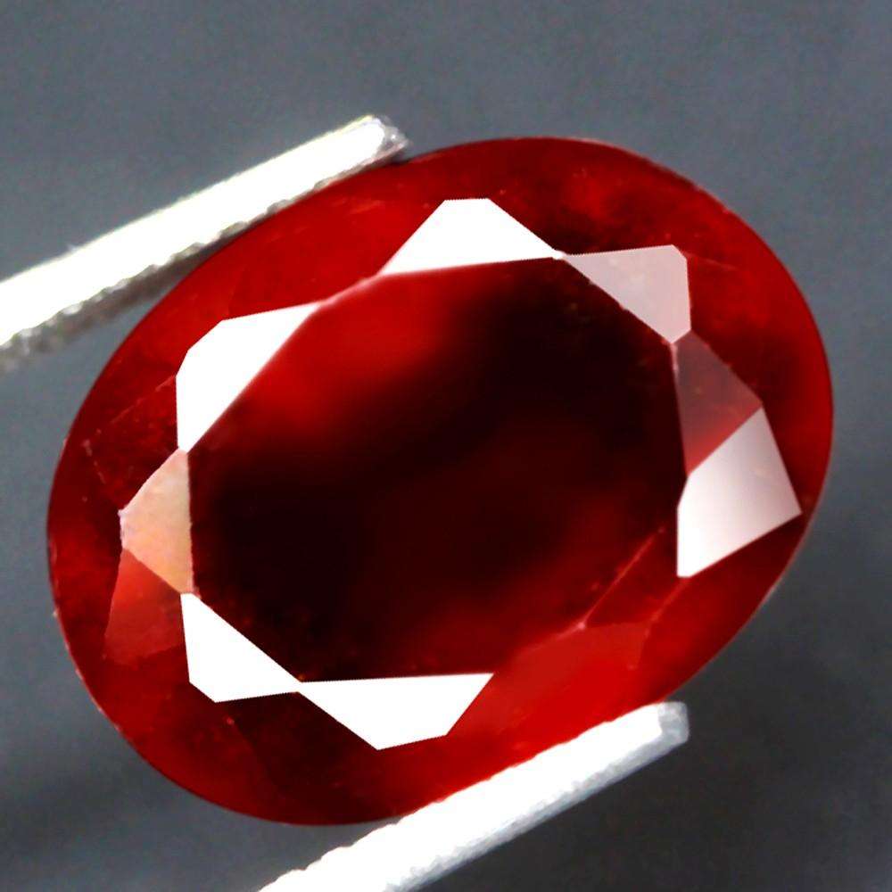 6.60Ct. Spessartine Garnet Red Oval Unheated Namibia Sparkling Natural Gemstone