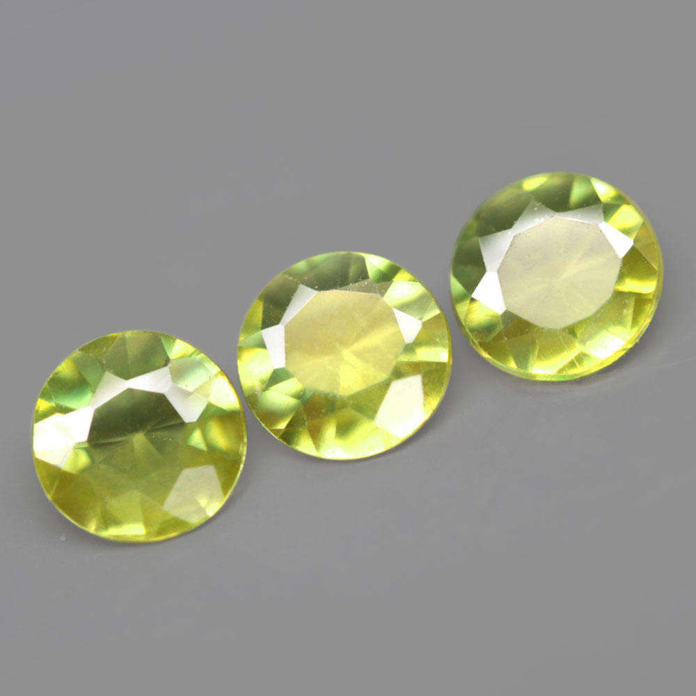 1.14Ct. Sphene Yellowish Green Round Untreated Madagascar Ravishing!