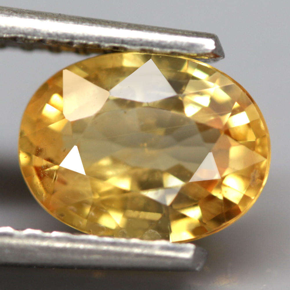 1.25Ct.  Sapphire Yellow Oval Facet Normal Heated Natural Gemstone
