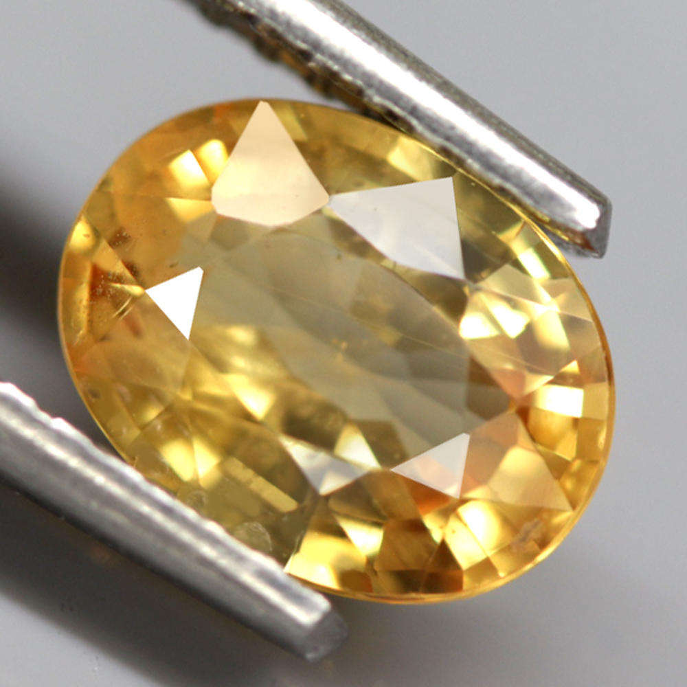 1.25Ct.  Sapphire Yellow Oval Facet Normal Heated Natural Gemstone