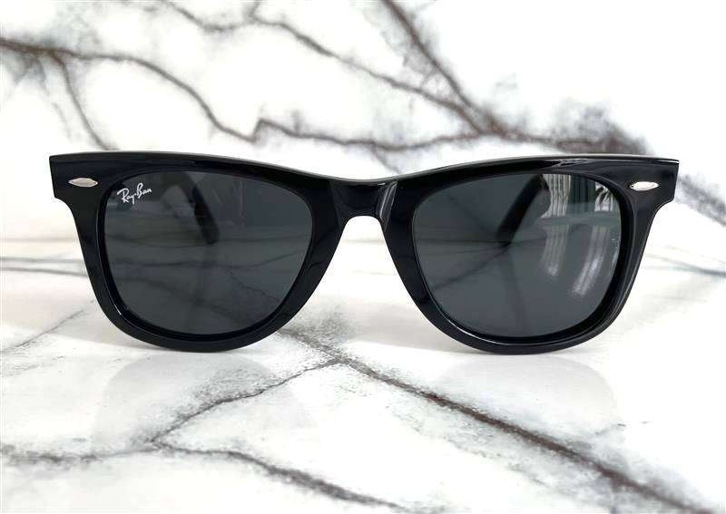 Ray-Ban Wayfarer Classic Black Sunglasses  RB2140 Grey  Lense
