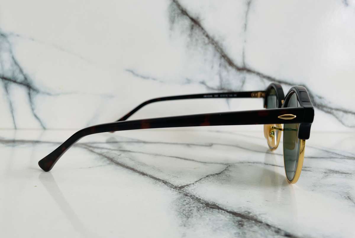 Ray-Ban  ClubRound Classic Sunglasses  RB4246 Tortoise/Green Lense