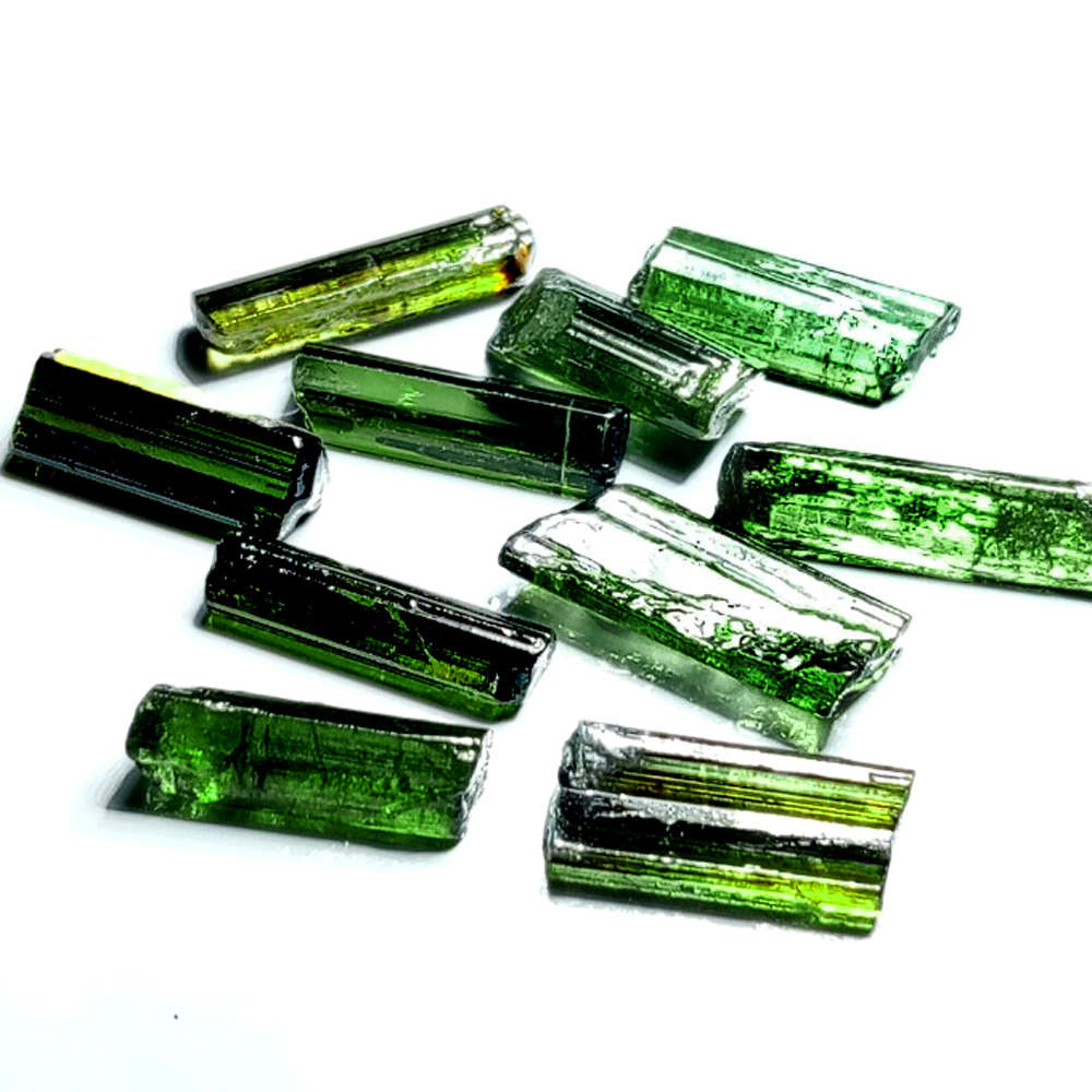 16.93Ct.  Tourmaline Green Color Rough Unheated Mine Nigeria Natural Gemstone