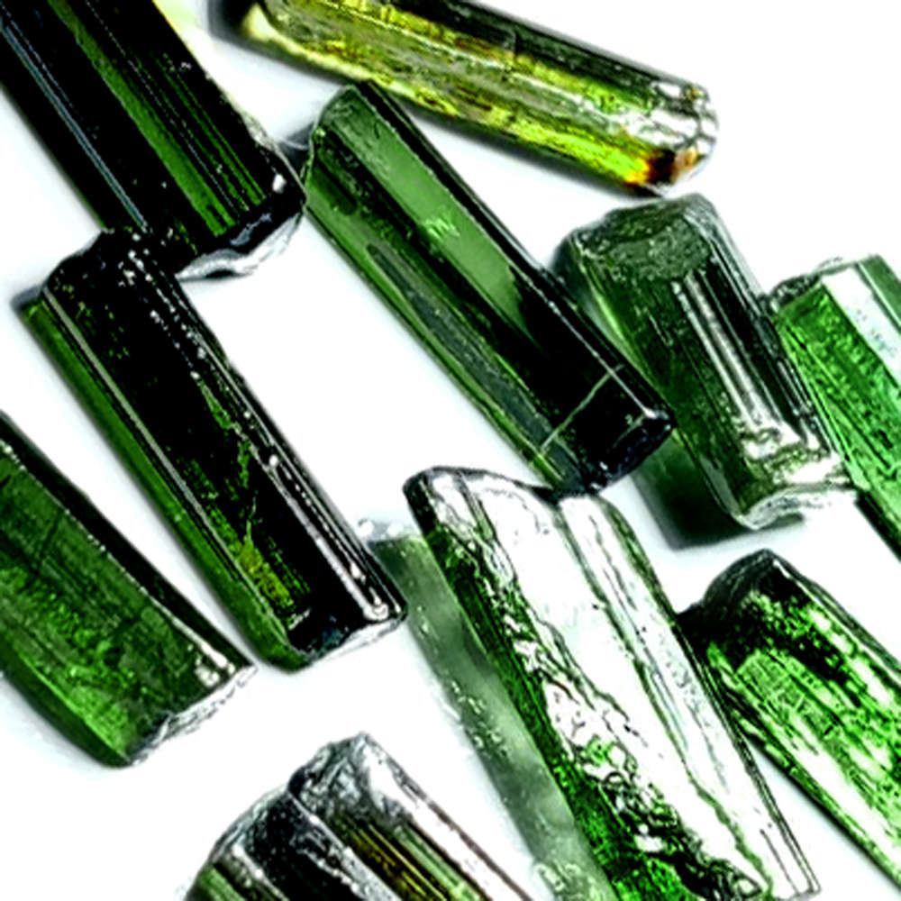 16.93Ct.  Tourmaline Green Color Rough Unheated Mine Nigeria Natural Gemstone