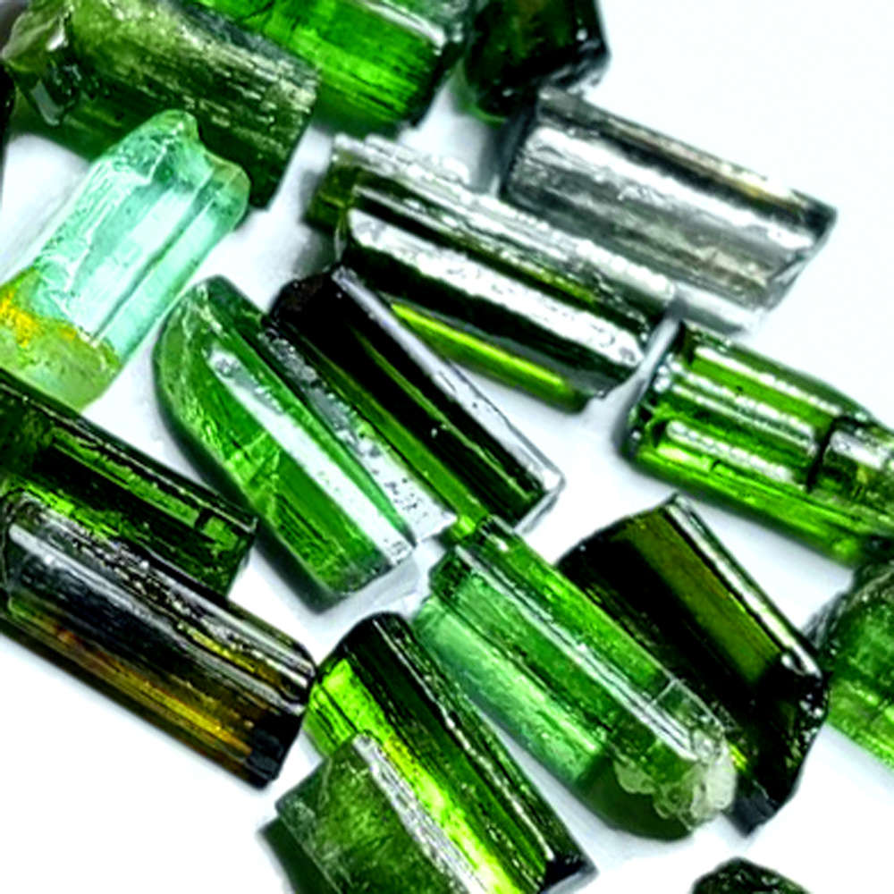 18.38Ct. Tourmaline Green Color Rough Unheated Mine Nigeria Natural Gemstone