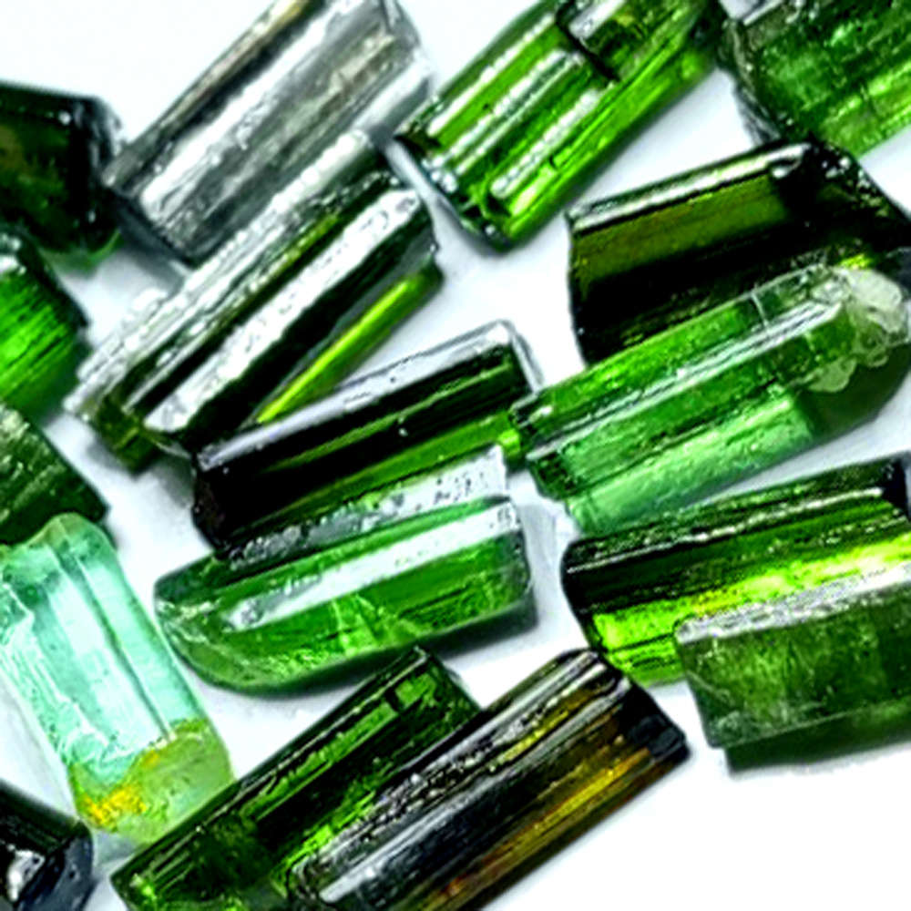 18.38Ct. Tourmaline Green Color Rough Unheated Mine Nigeria Natural Gemstone