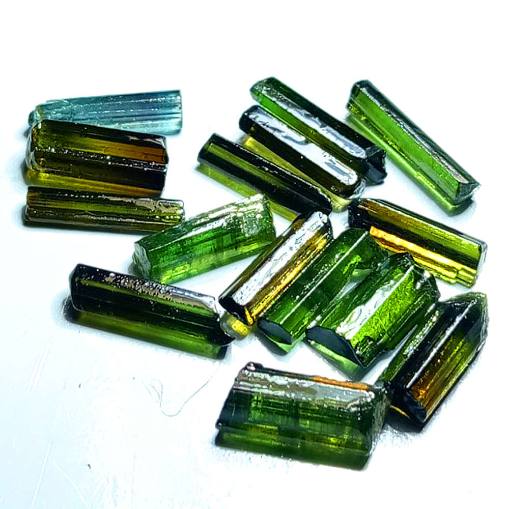 14.45Ct. Tourmaline Green Color Rough Unheated Mine Nigeria Natural Gemstone