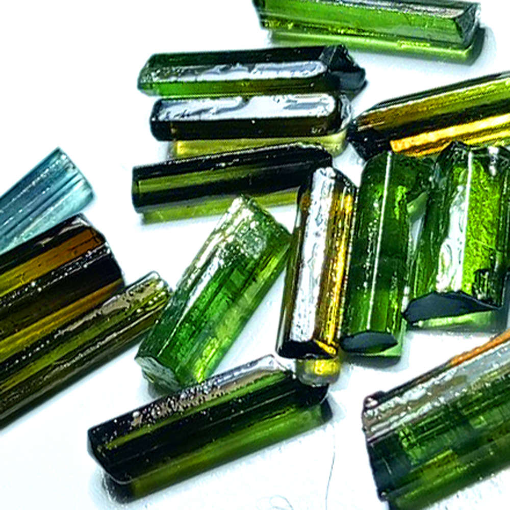 14.45Ct. Tourmaline Green Color Rough Unheated Mine Nigeria Natural Gemstone