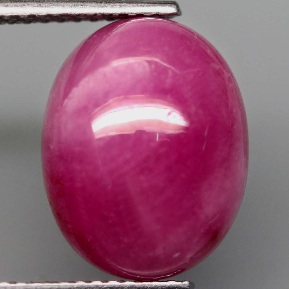 9.38Ct.  Ruby Reddish Pink Oval Cabochon Winza,Tanzania Ravishing! Normal Heated