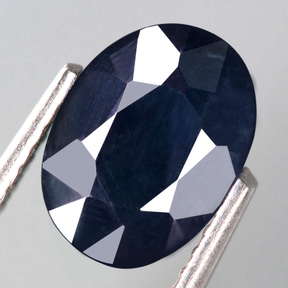 2.45Ct. Sapphire Blue Oval Australia Precious Gem Ravishing Colour Normal Heated