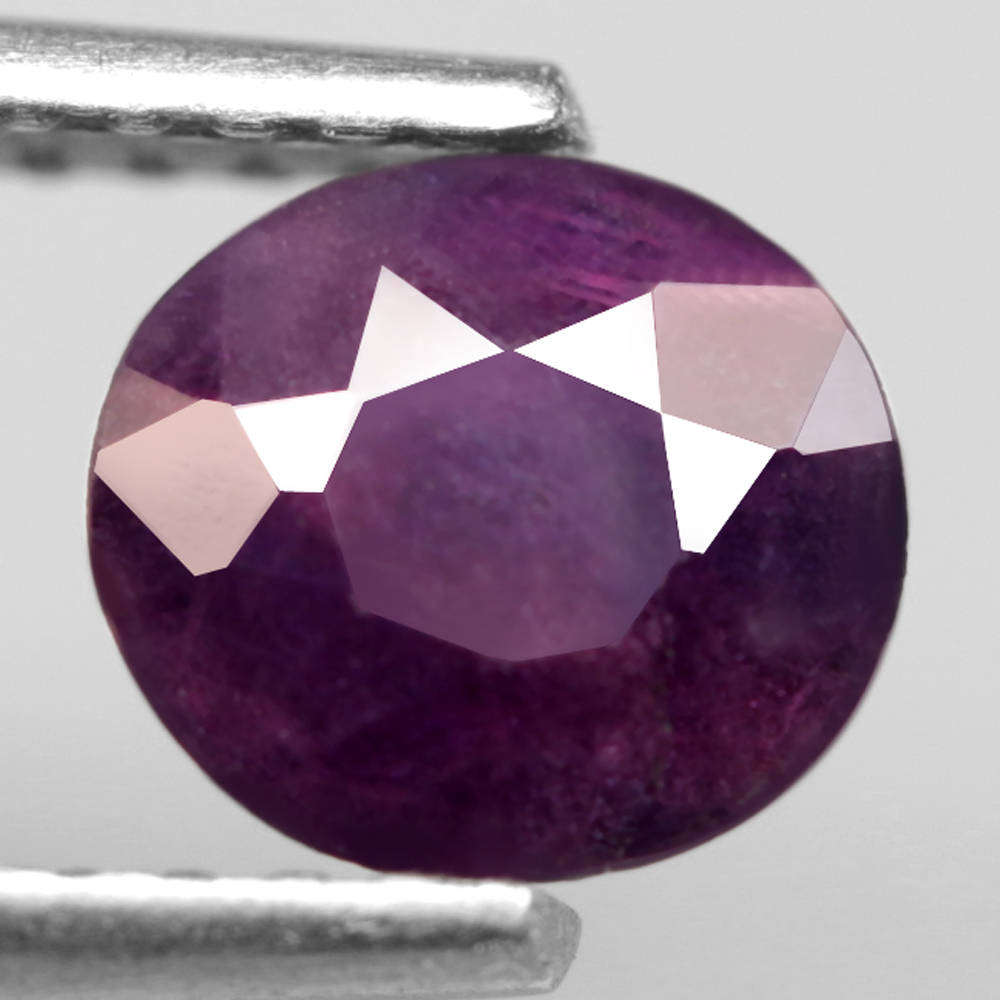 0.81Ct. Sapphire Top Purple Oval Unheated Tanzania Ravishing Natural Gemstone