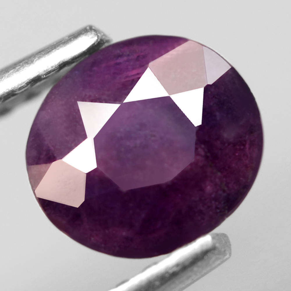 0.81Ct. Sapphire Top Purple Oval Unheated Tanzania Ravishing Natural Gemstone