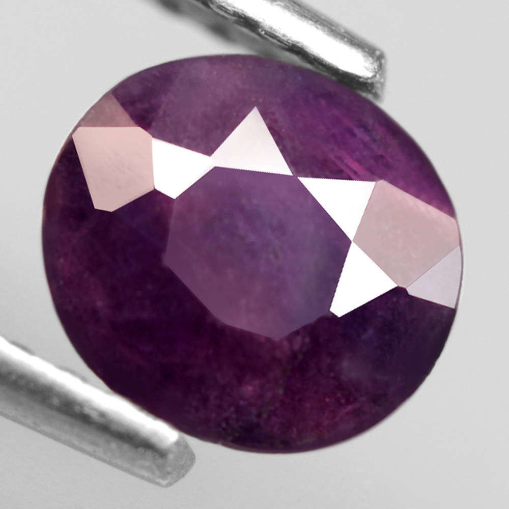 0.81Ct. Sapphire Top Purple Oval Unheated Tanzania Ravishing Natural Gemstone