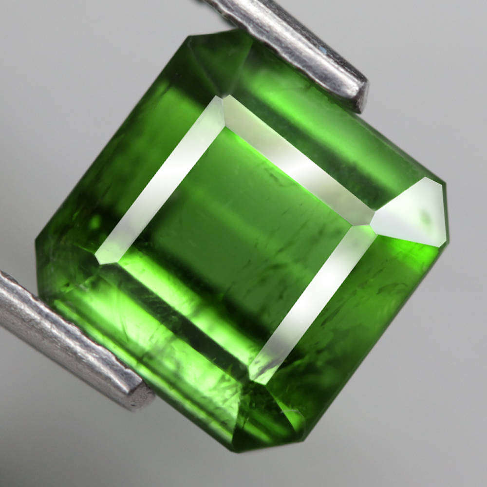 2.48Ct.  Tourmaline Green Emerald Cut Mozambique Ravishing! Natural Gemstone