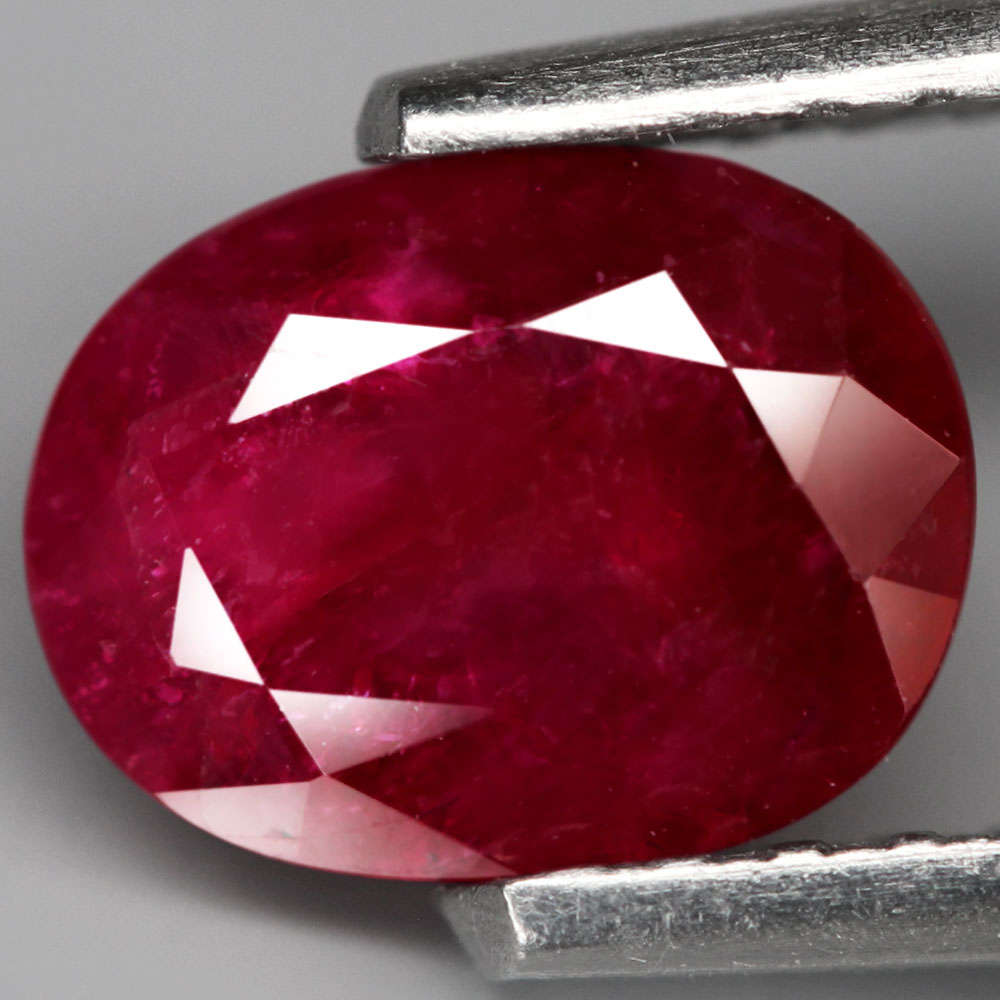 0.87Ct. U Ruby Top Red Oval Shape Winza,Tanzania Gem Sparkling! Unheated Gemstone