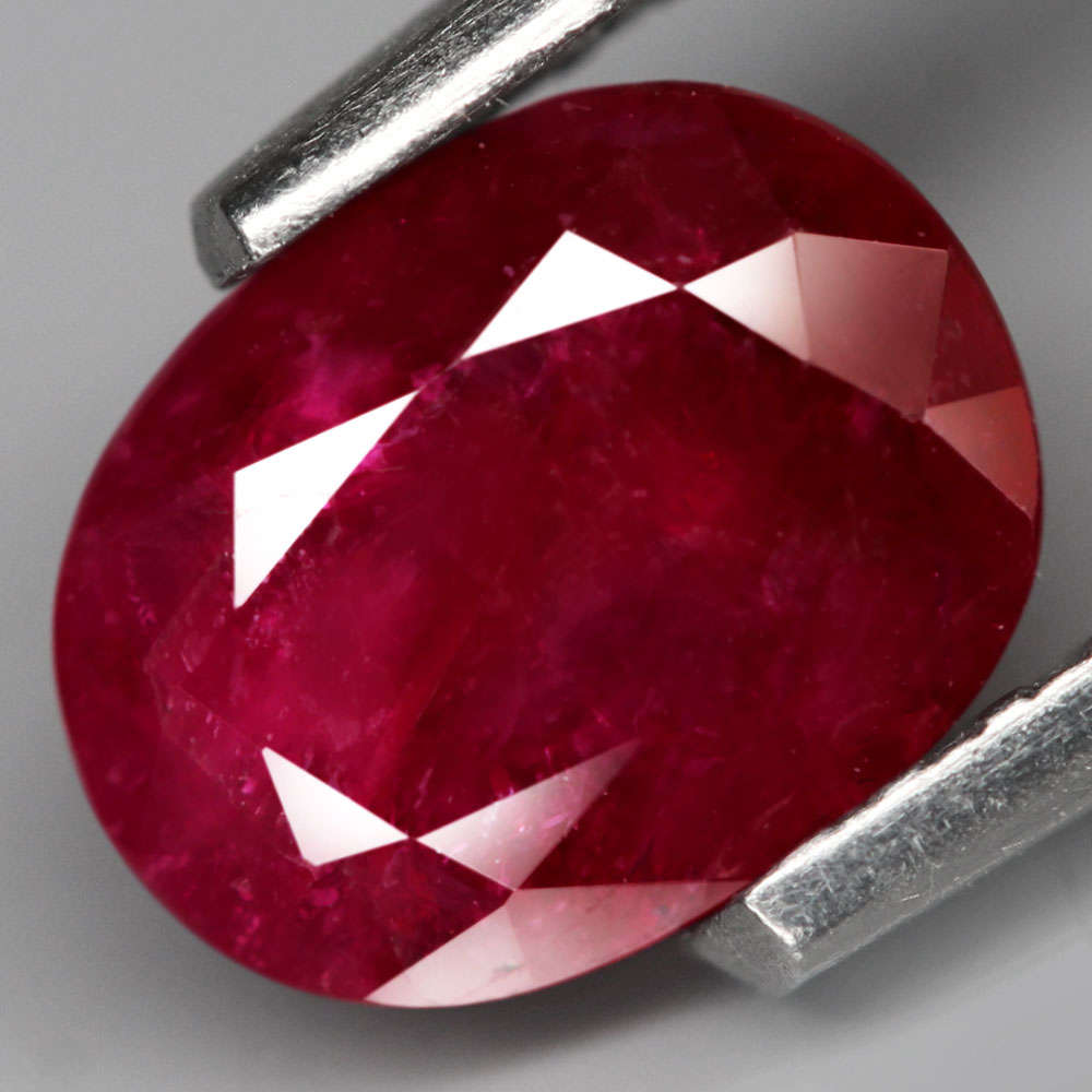 0.87Ct. U Ruby Top Red Oval Shape Winza,Tanzania Gem Sparkling! Unheated Gemstone