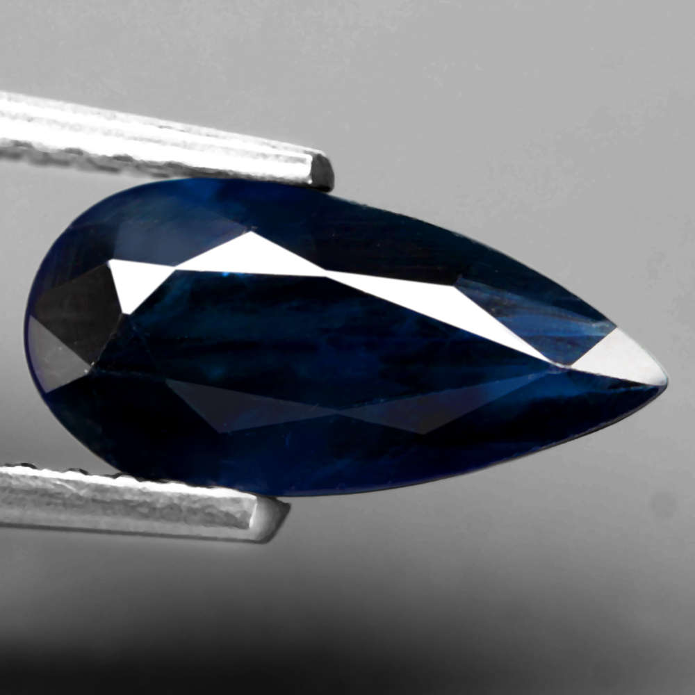1.38Ct. Sapphire Blue Pear Shape Australia Gem Ravishing Normal Heated